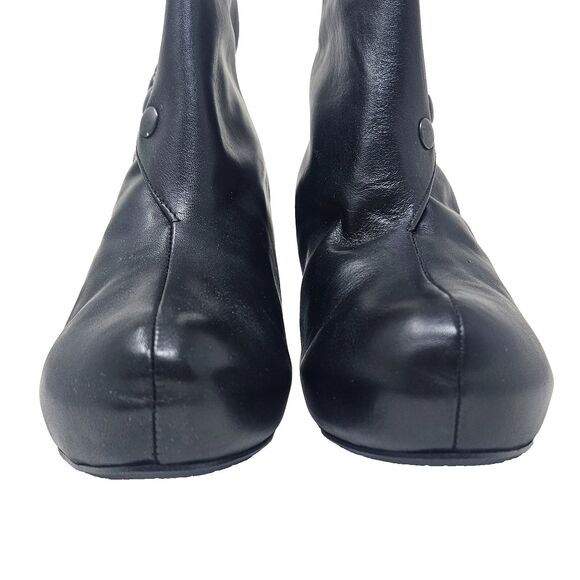 CHANII B Ankle Boot Carpe Diem Black Tattoo 41 Leather Limited Edition Glam Rock - Picture 9 of 16